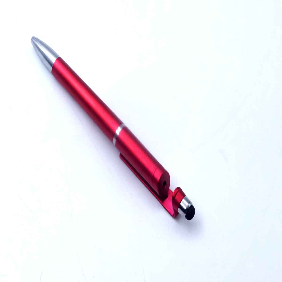 penhouse.in Stylish Ball Pen With Mobile Touch Red Color Twist Type SKU 26336