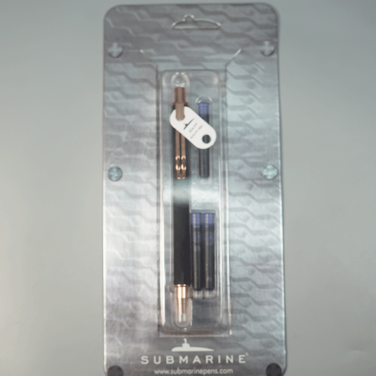 Submarine 924 Black Color Body With Copper Cilp Retractable Converter Type Fountain Pen SKU 26349