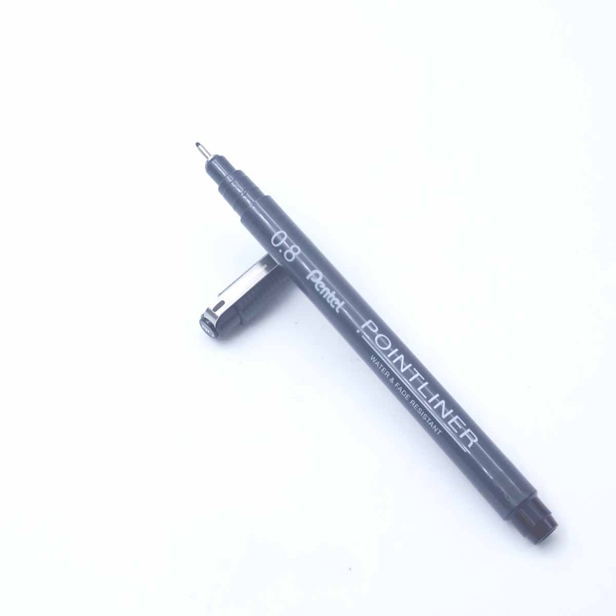 Pentel Pointliner 0.8 Tip Black Colour SKU 26369