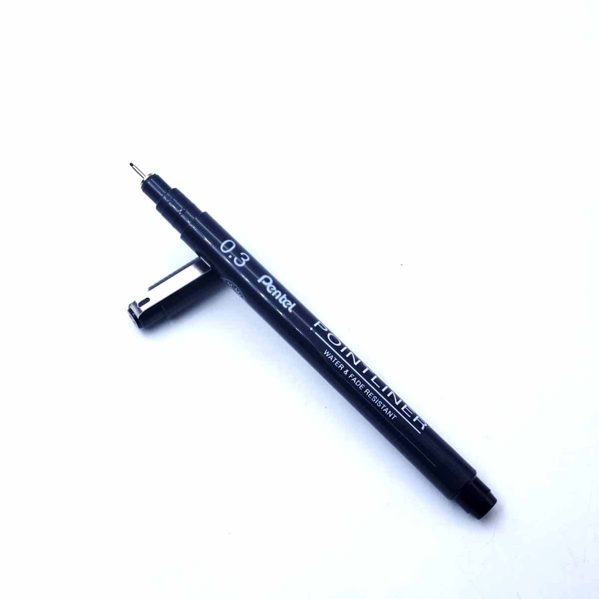 Pentel Pointliner 0.3 Tip Black Colour SKU 26375