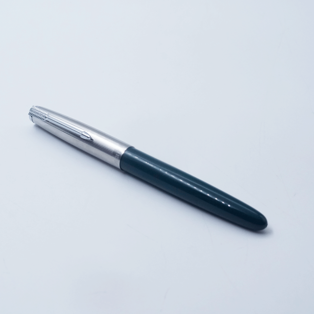 Hero 616 Model Dark Green Color Body With Silver Cap Rubber Sac Fine Nib Fountain pen SKU 26402