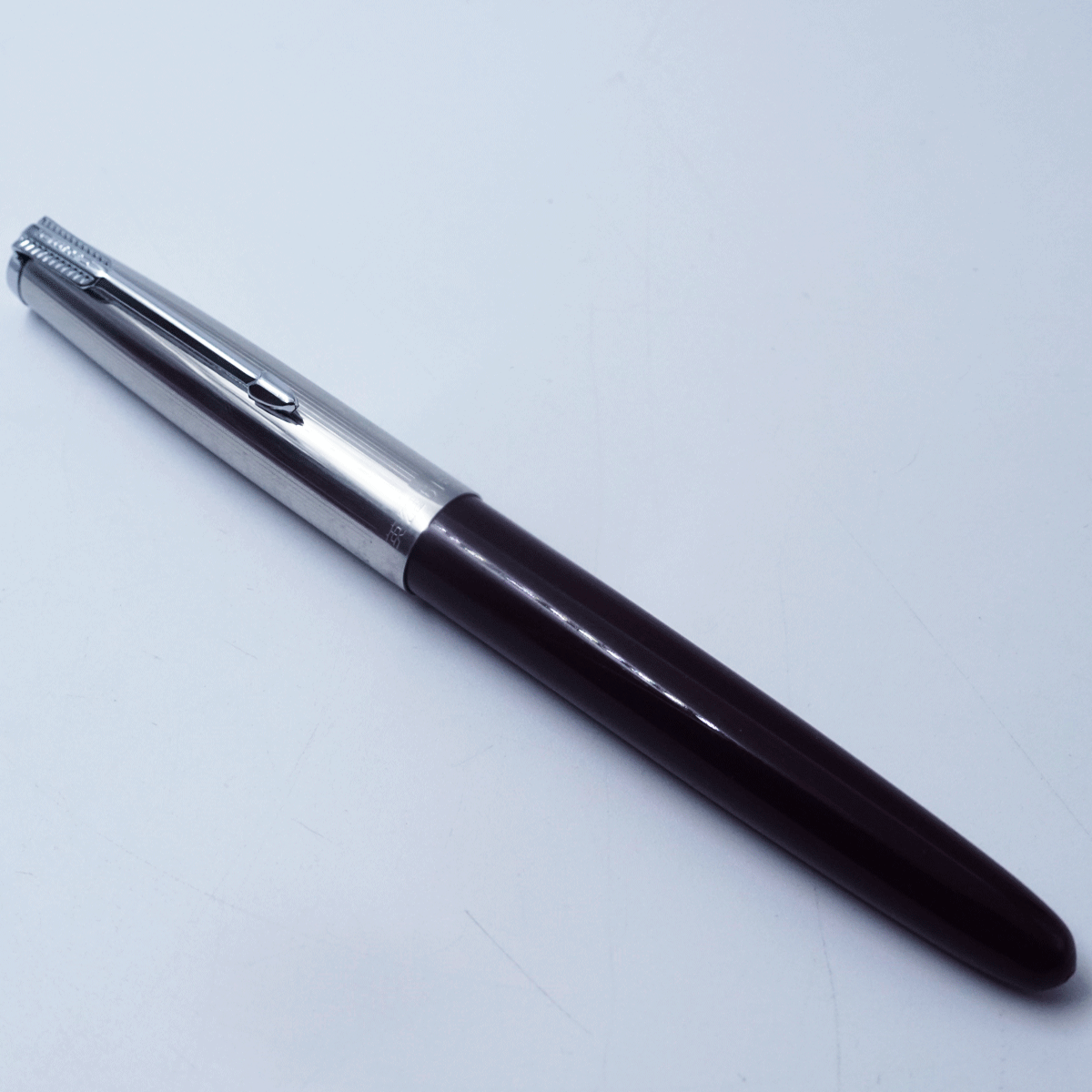 Hero 616 Model Brown Color Body With Silver Cap Rubber Sac Fine Nib Fountain pen SKU 26403
