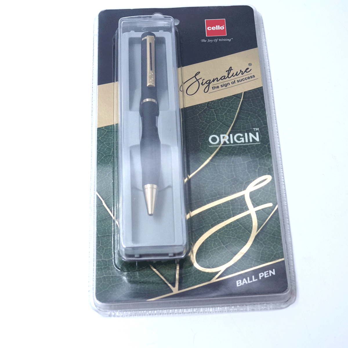 Cello Signature Origin Black Color Body Gold Clip Twist Type Ball Pen  SKU 26413