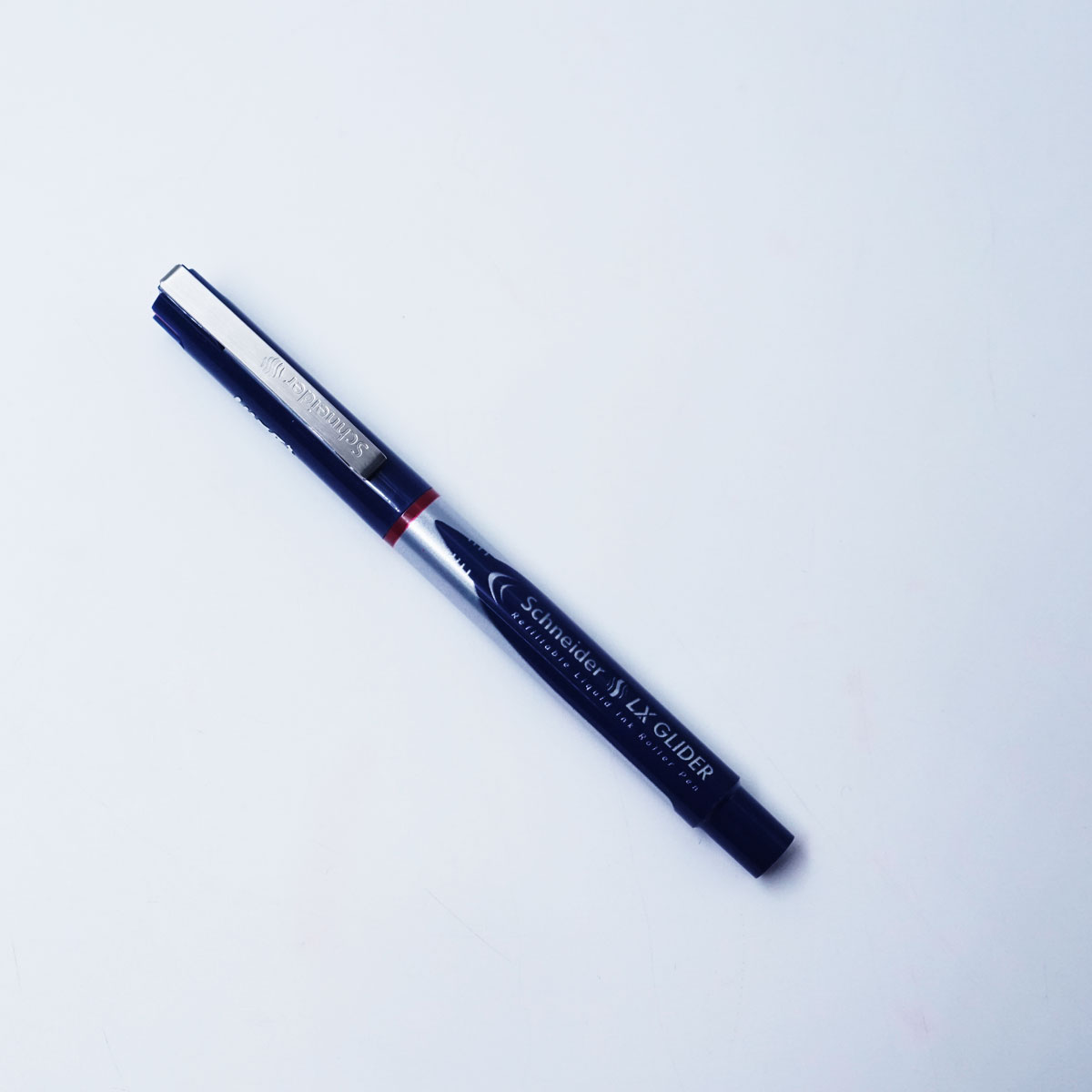 Luxor 2757 Schneider LX Glider blue Color Body Red Ink Refillable liquid Ink Roller Pen  SKU 26419