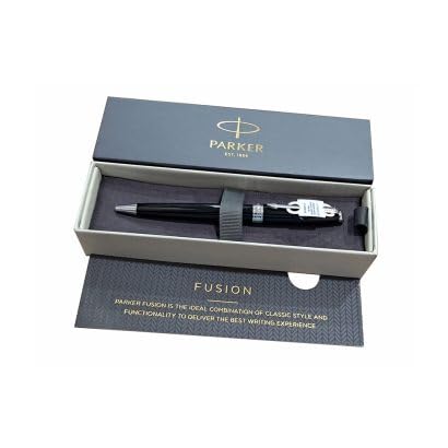 Parker Fusion Laque black chrome trim Twist type Ball pen SKU 26445