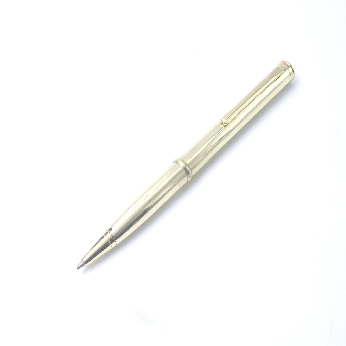 penhouse.in Glossy Gold Color Body Gold Trim And Clip With Small Paper Cutting Knife Pen SKU 26540
