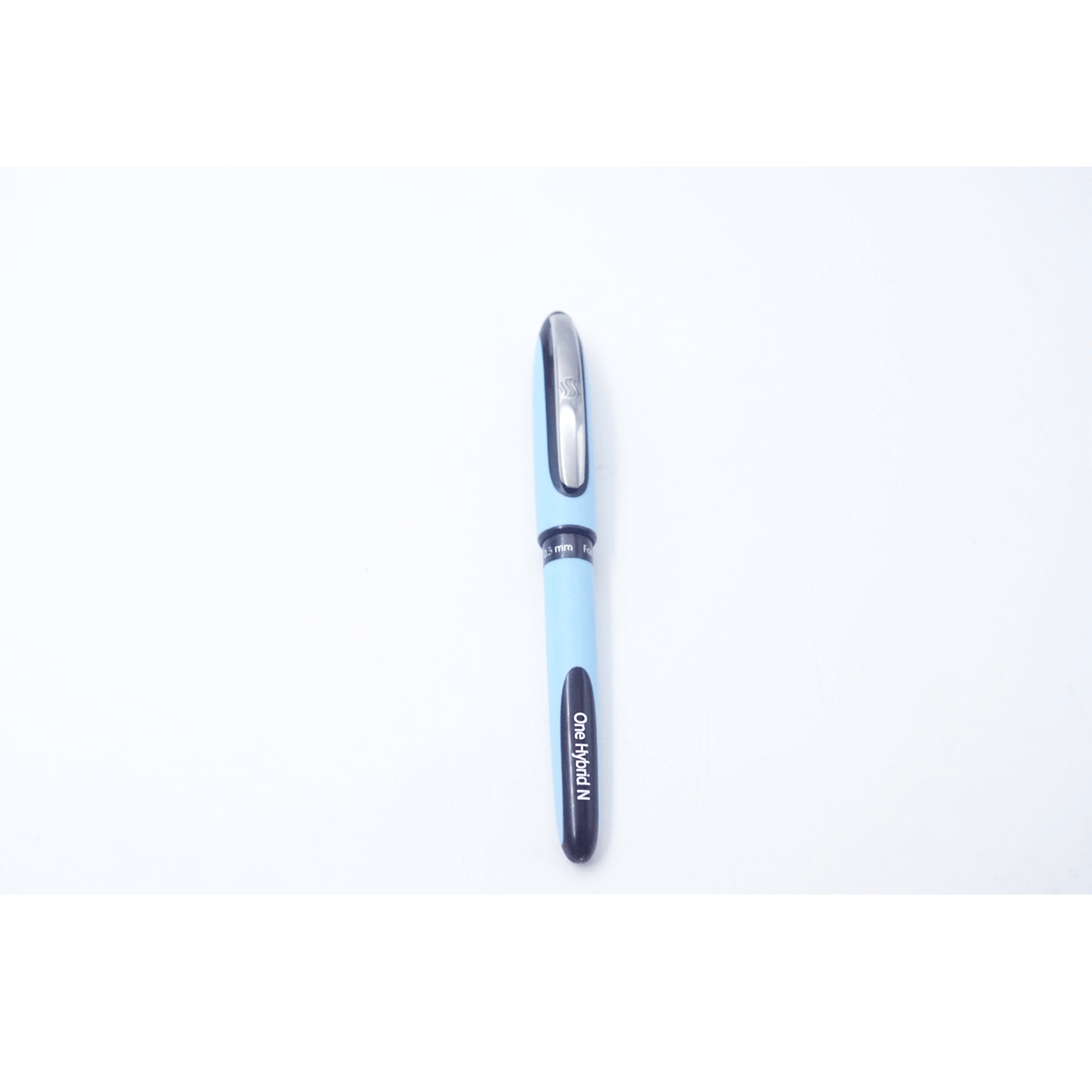 Schneider Blue Color Body With Silver Clip 0.3mm Needle Tip Black Writing Rollerball Pen  SKU 26550