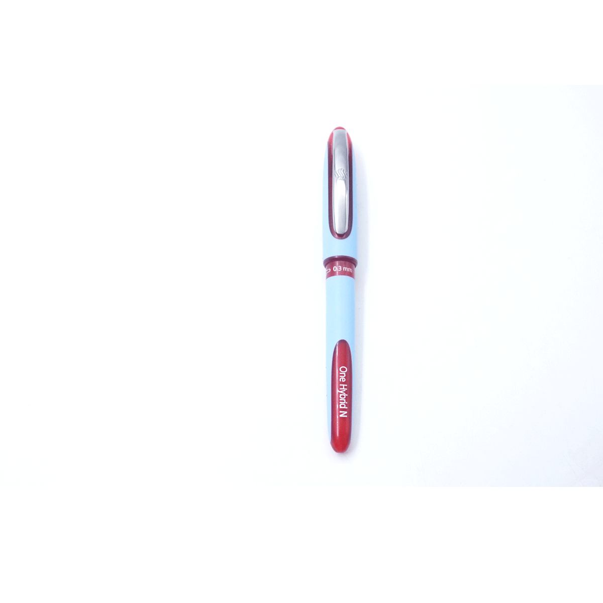 Schneider Blue Color Body With Silver Clip 0.3mm Needle Tip Red Writing Rollerball Pen  SKU 26552