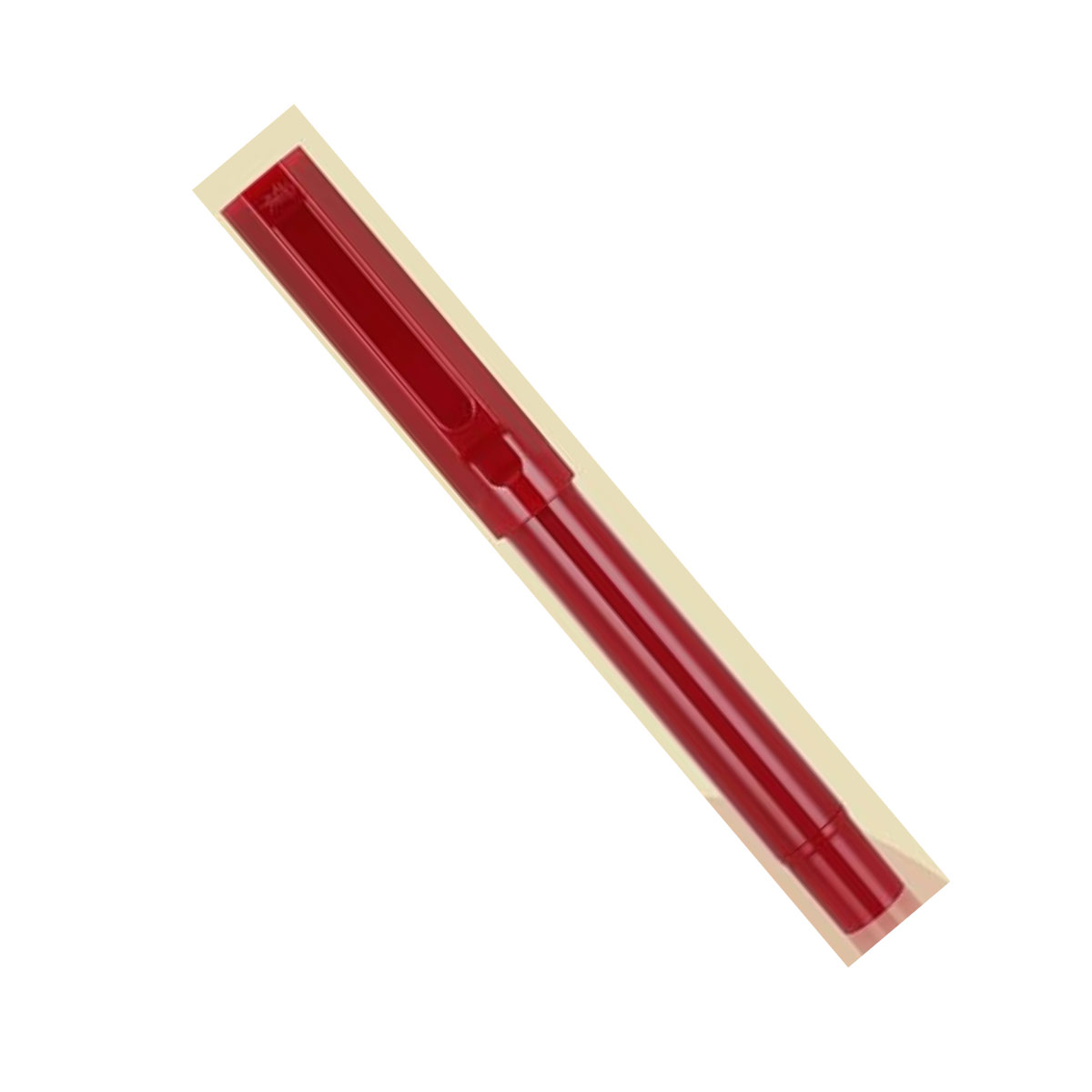 Jinhao 62 Full Plastic Fine Nib Red Color Converter Type Fountain Pen SKU 26579