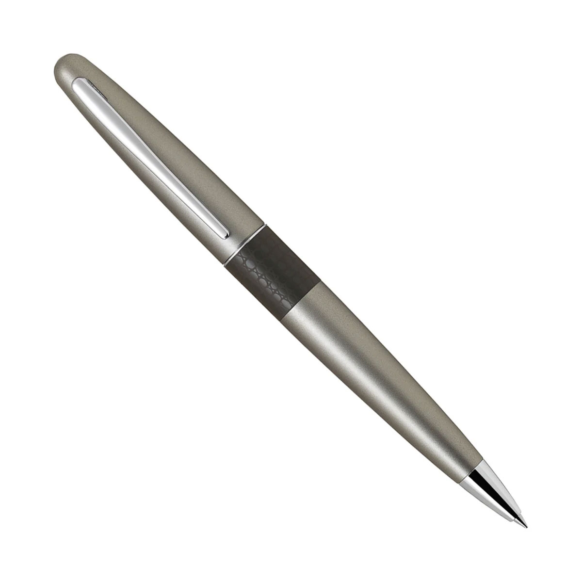 Pilot MR 2 Lizard Grey Color With Silver Clip Fine Tip Twist Type Ball Pen SKU 26639