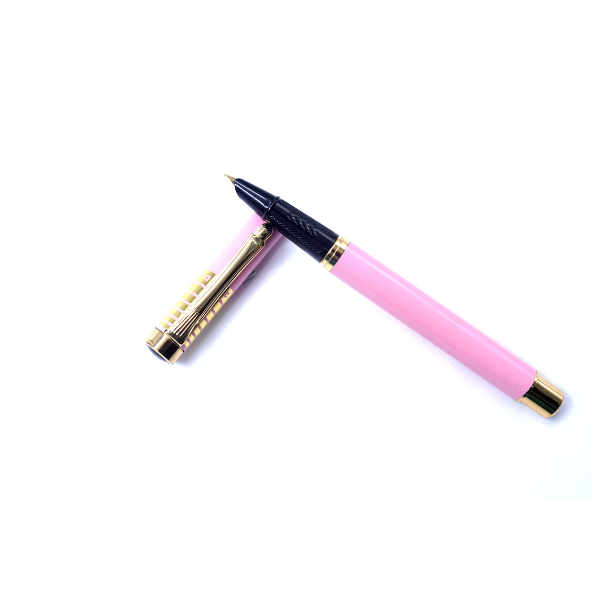 Dikawen 882 Pink color Cap type Fountain pen fine Nib Converter type  SKU 26769