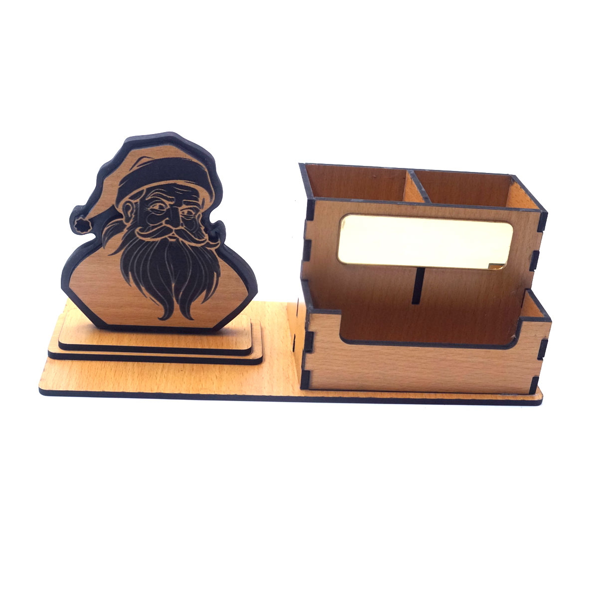 Penhouse.in Custmoized MDF Santa claus Design card and pen holder SKU MPS096025