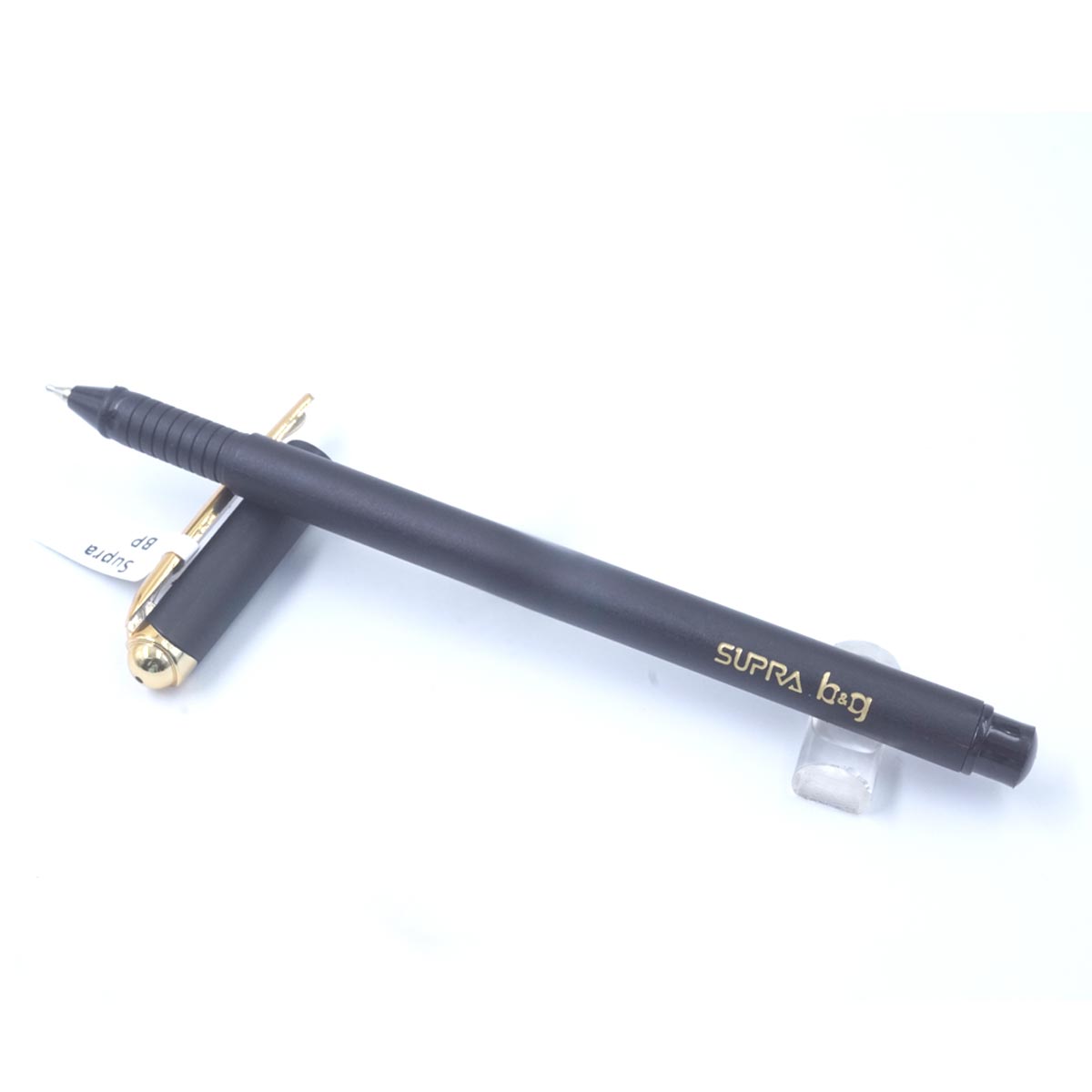 Supra Black With Gold Clip  Color Body Black Writing Cap Type Ball Pen SKU 27023