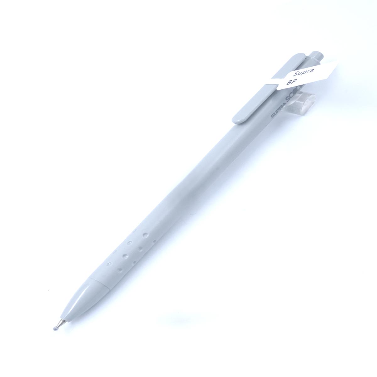 Supra Ash Color Body  Black Writing Retractable Type Ball Pen  SKU 27024