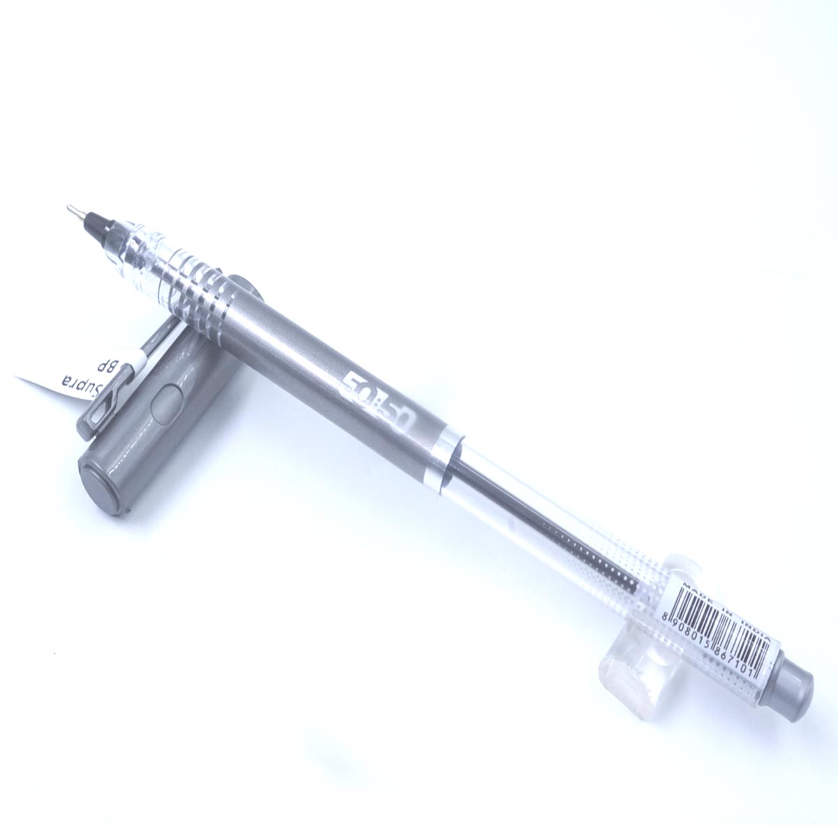 Supra Grey Color Body With Black Writing Cap Type Ball Pen SKU 27038
