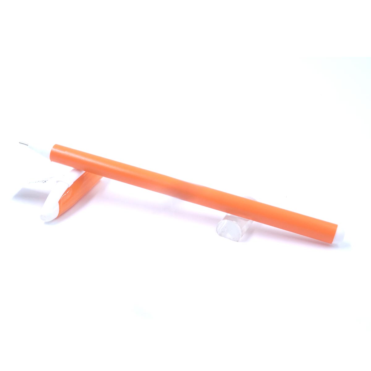 Supra Cutie Orange Color Body Blue Writing Cap Type Ball Pen SKU 27039