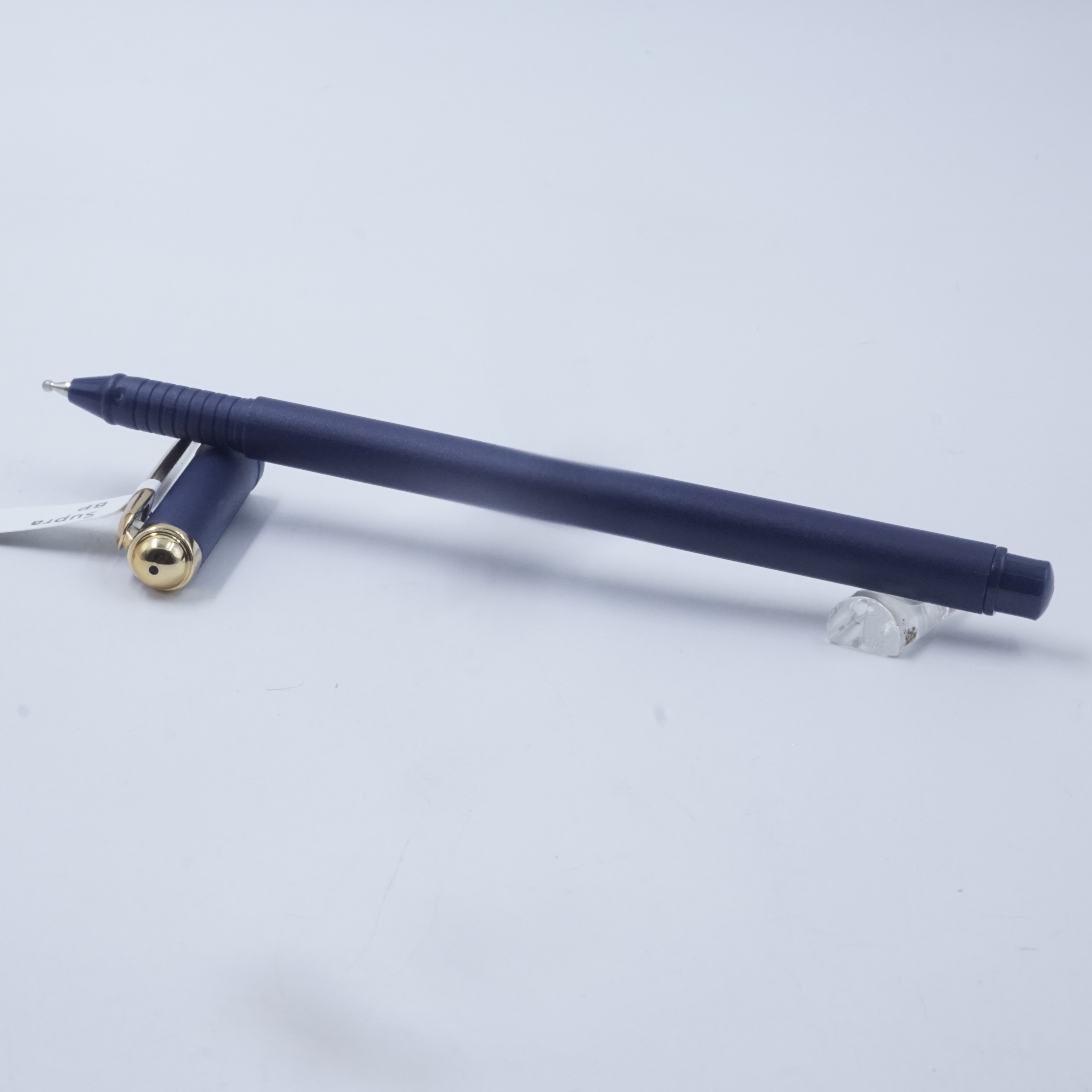 Supra B&G Blue Color Body Gold Clip Cap Type Ball pen SKU 27044