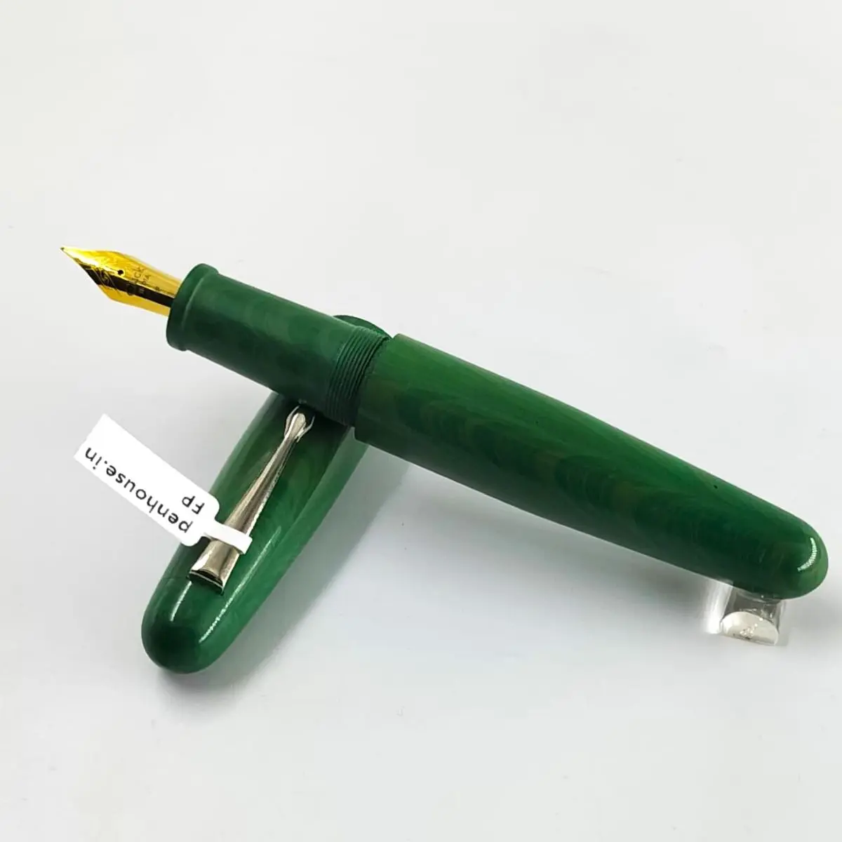 WOW Brand Model 5A Green Color Body Silver Clip Cap Model Eyedropper Plus  Cartridge And Converter Type Fountain Pen SKU 60048