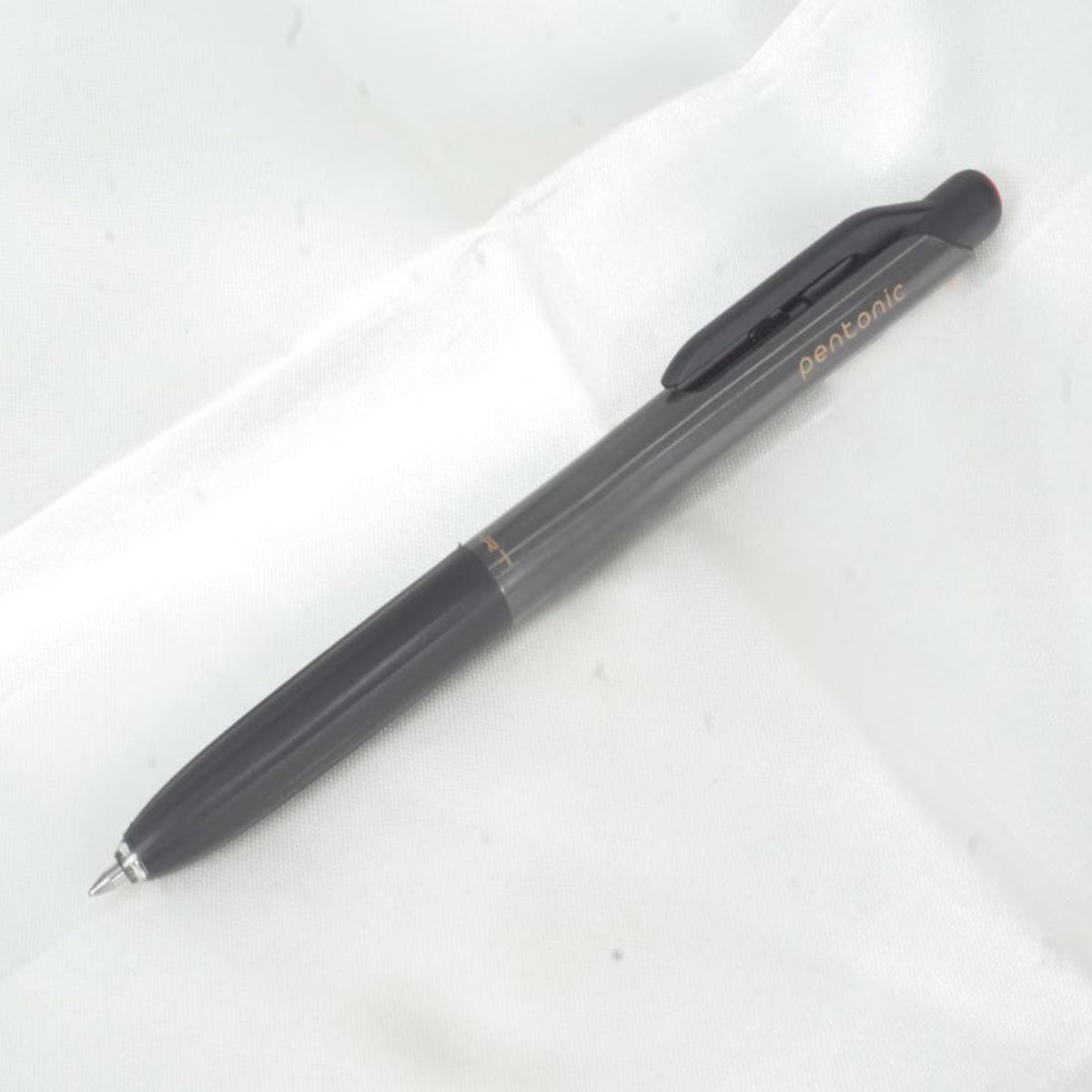 Pentonic  GRT  Grey Color Body With Red Writing Retractable Type Roller Ball Pen SKU 27164
