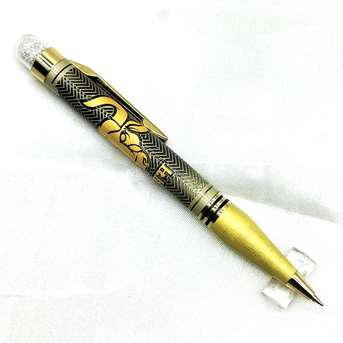 penhouse.in Zodiac Taurus Design Top On Crystal Twist Type Ball Pen SKU 27267