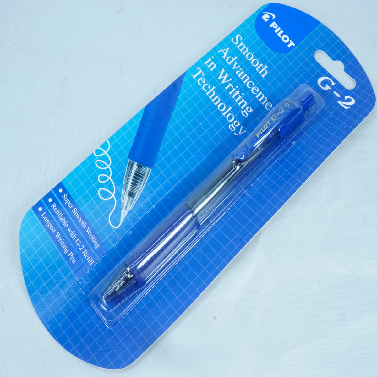 Pilot G-2 Blue Color Retractable Type Roller Ball Pen SKU 27317