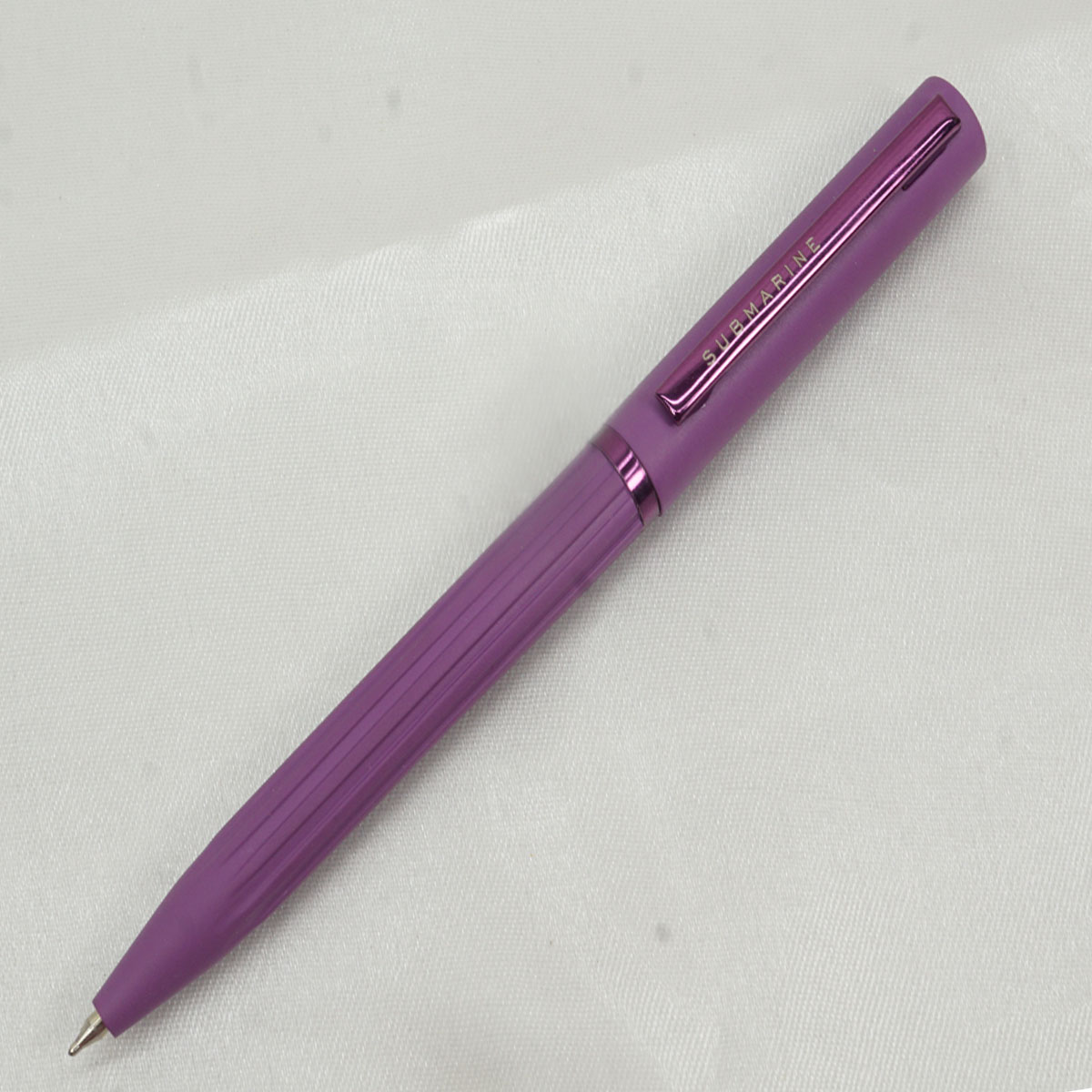 Submarine 3027 Purple Color Body With purple Clip Twist Type Ball Pen SKU 27360