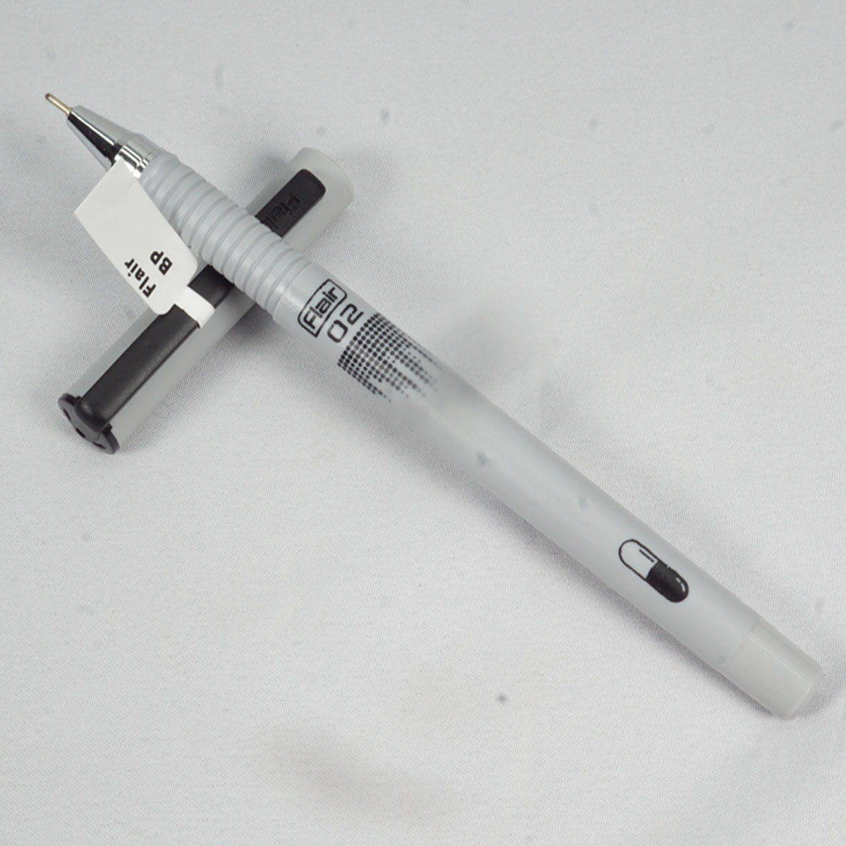 Flair 02 Grey Color Body Cap Type Ball Pen SKU 27407