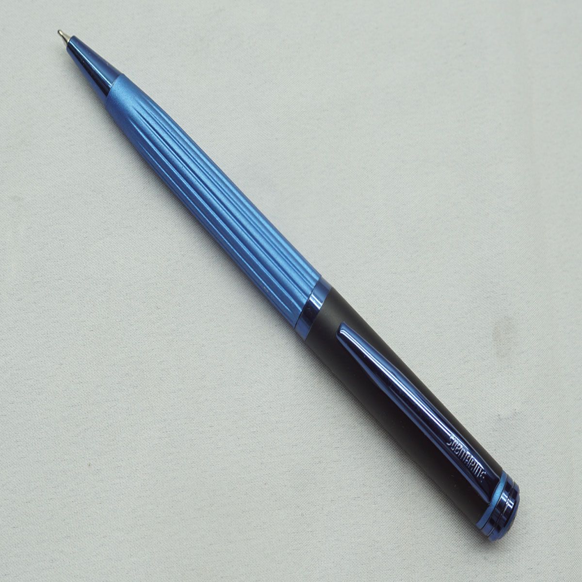 Submarine 1038 Blue Color Body and Blue Clip Twist Type Ball Pen SKU 27477