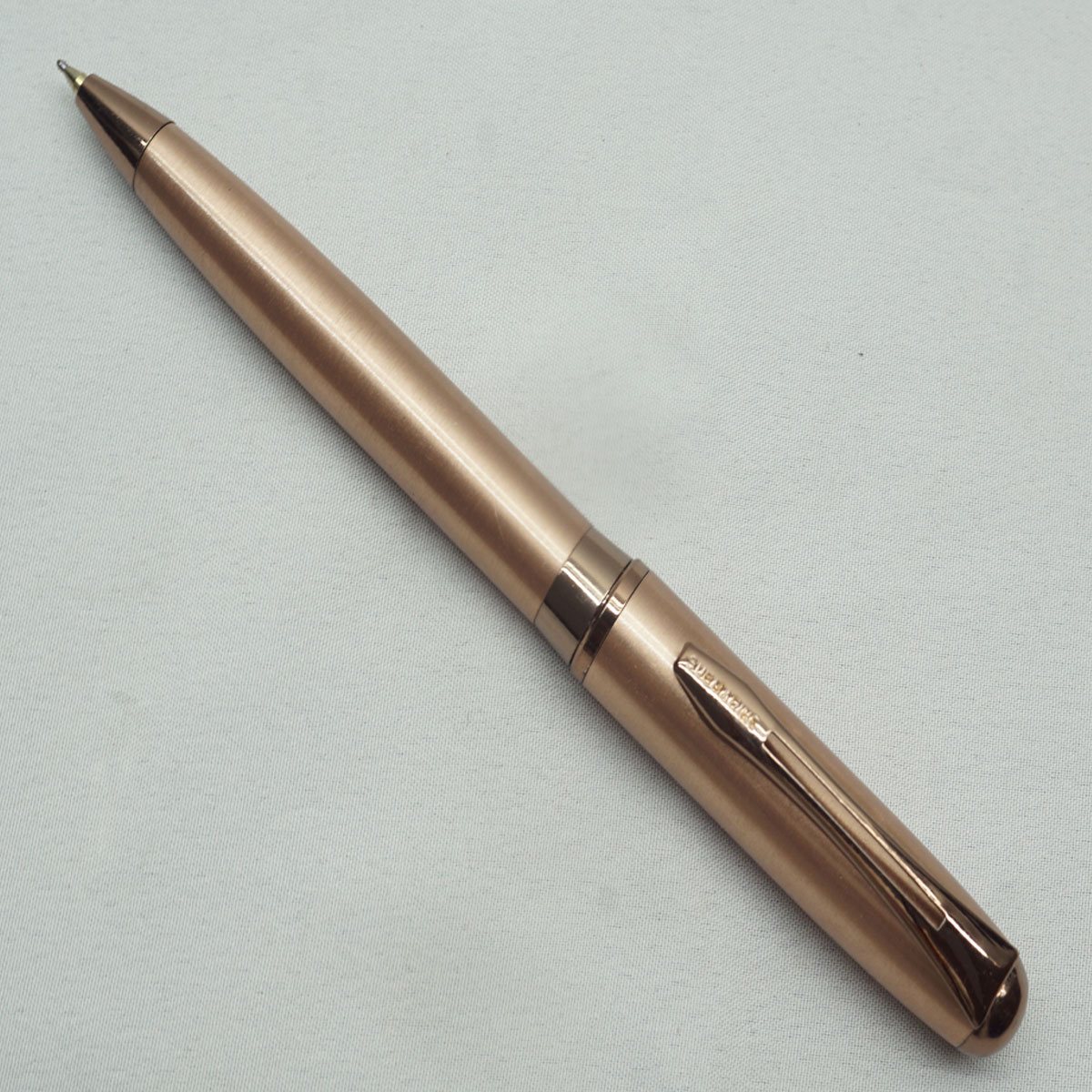 Submarine 3026 Copper  Color Body and Brown Clip Coffee Twist Type Ball Pen SKU 27483