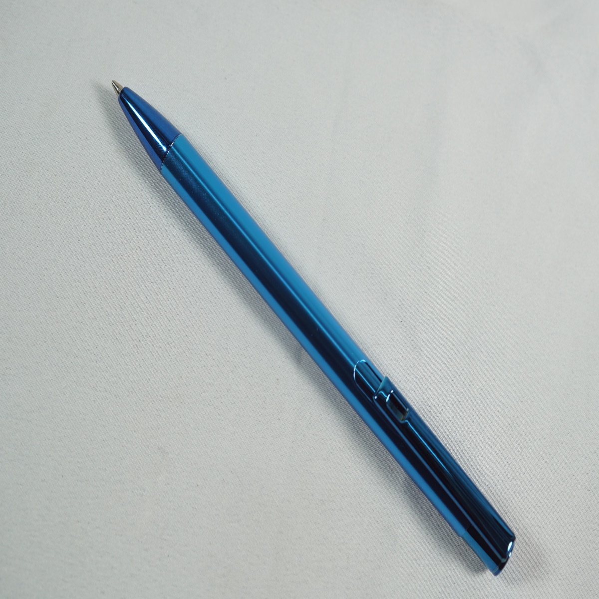 penhouse.in Metal Blue Color Body and Blue Clip Retractable Ball Pen SKU 27514
