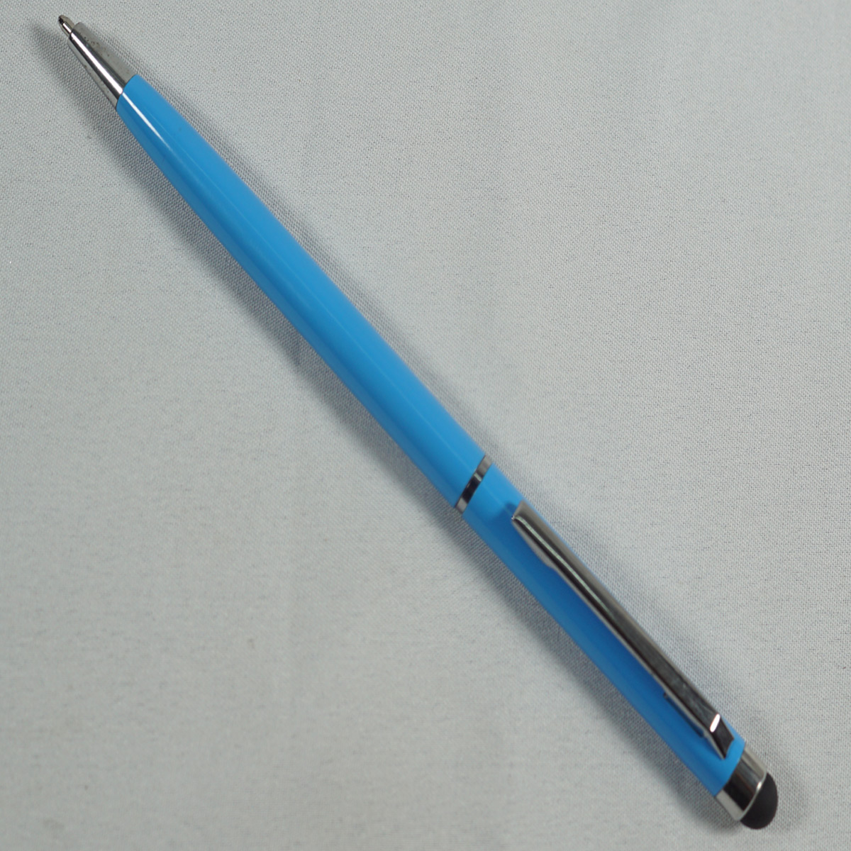 penhouse.in Slim Sky Blue Color Body With Silver Clip Twist Type Ball Pen SKU 27517