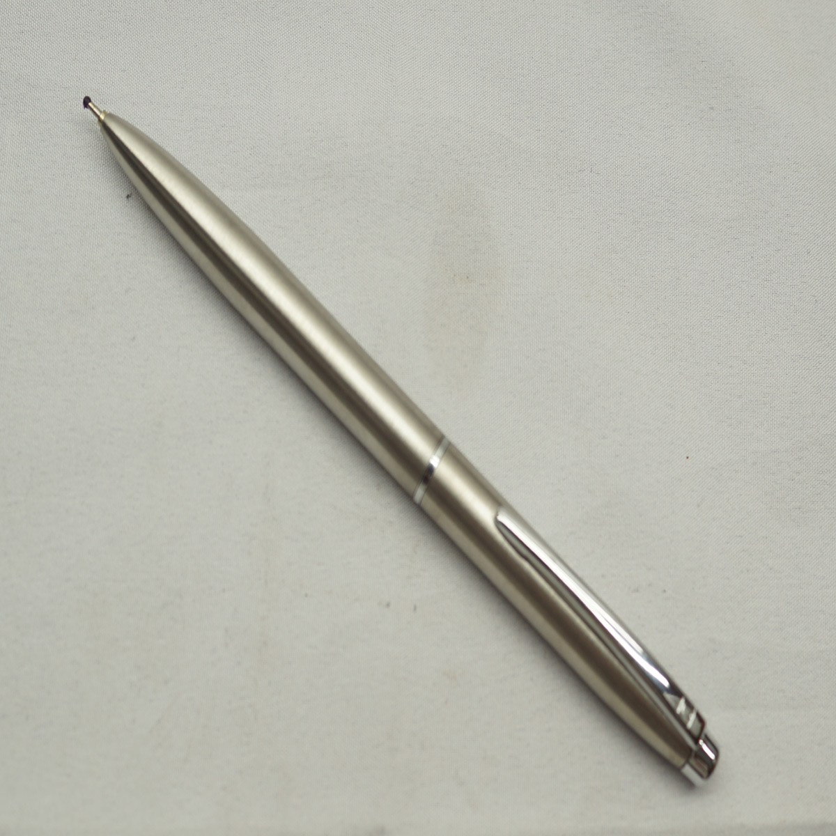 Cello Platino Full Silver Color and Silver Clip Twist Type Ball Pen SKU 27588