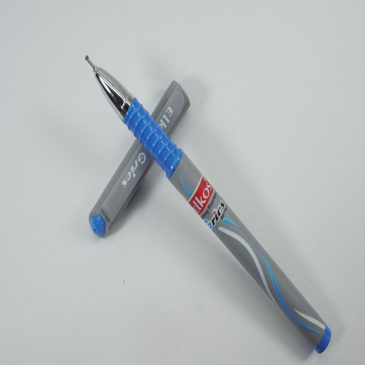 Elkos Grics Grey Color Body and Grey Cap Ball Pen SKU 27696