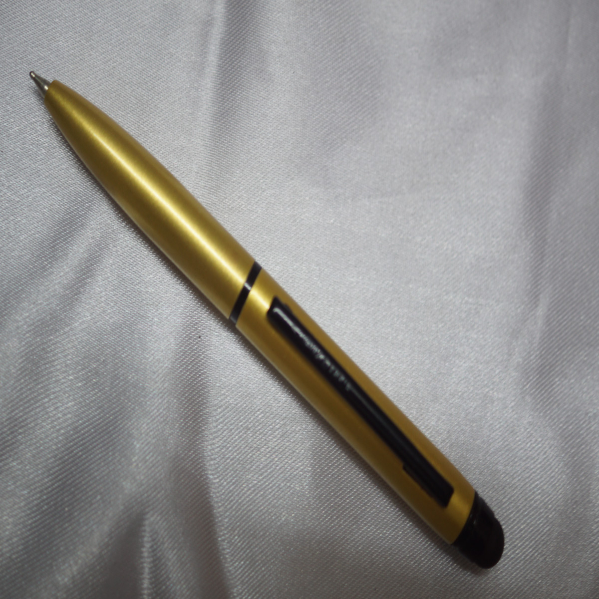 Submarine 835 Mini Yellow Color Body Black Clip Twist Type Ball Pen SKU 27834