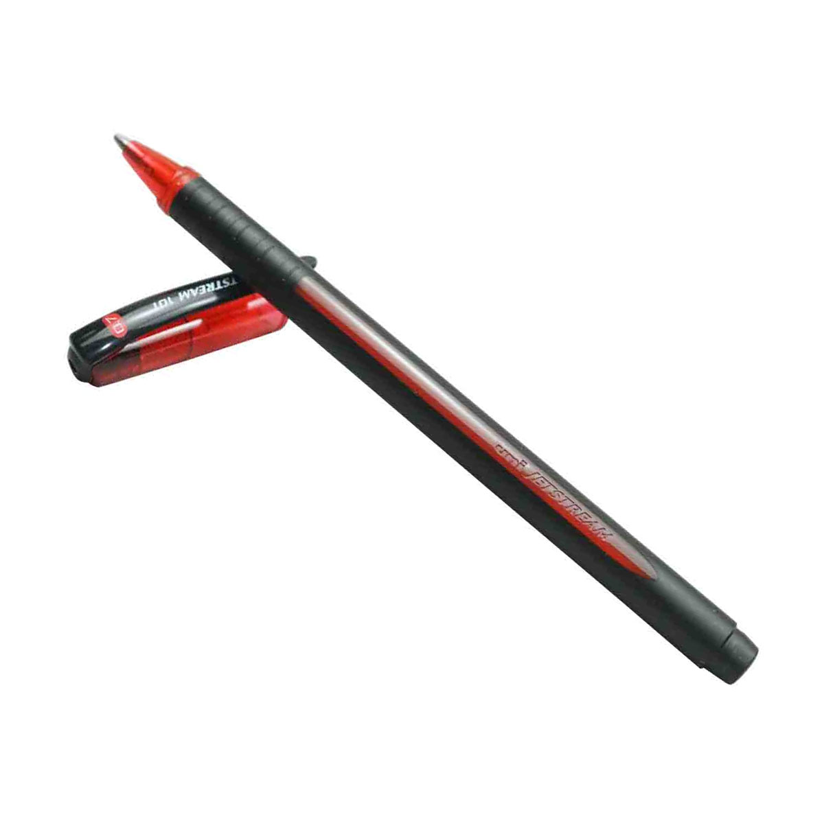 Uniball Jetstream SX-101 Black And Red Color Body 0.7mm Red Color Writing Roller Ball Pen SKU 27894