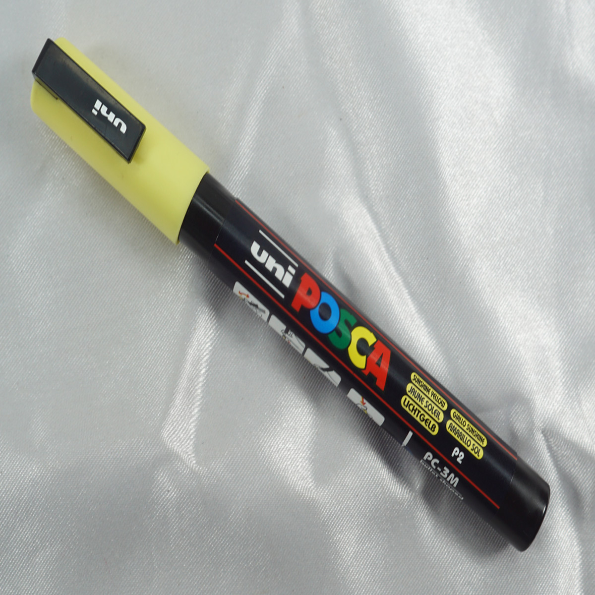 Uniball Posca PC-3M Bullet Fine Tip 0.9-1.3mm Sunshine Yellow Color and Water Paint Marker SKU 27900