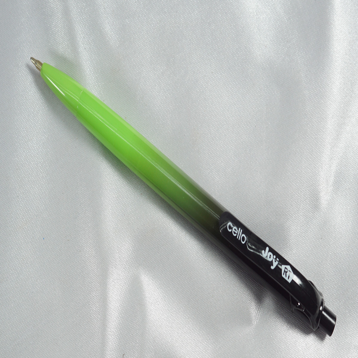 Cello Joy RTGreen Color Body  With Black Color Clip & Black Writing Retractable Type Ball Pen SKU 27927