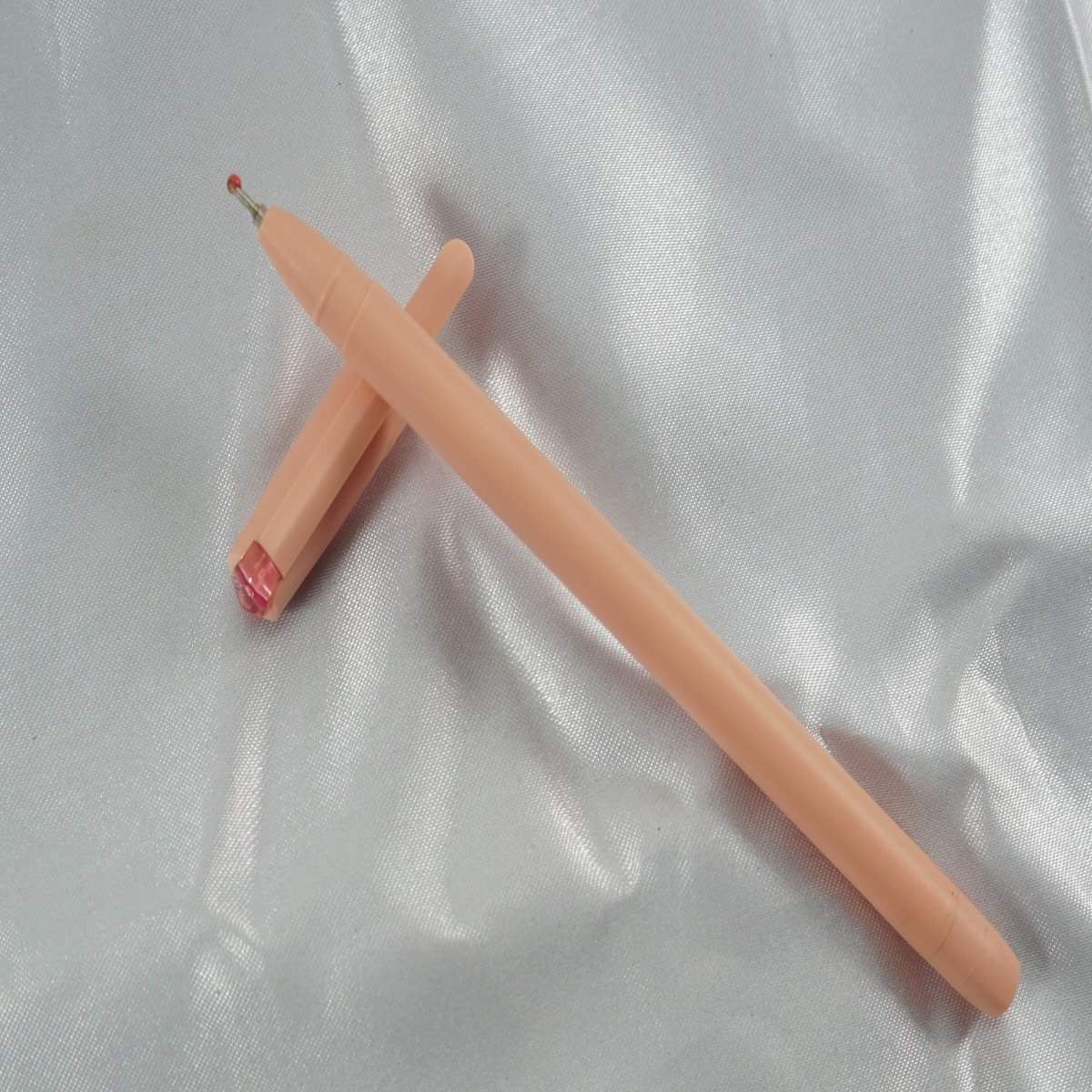 Cello Mood Light Pink Color Body With Red Writing Cap Type Ball Pen SKU 27931