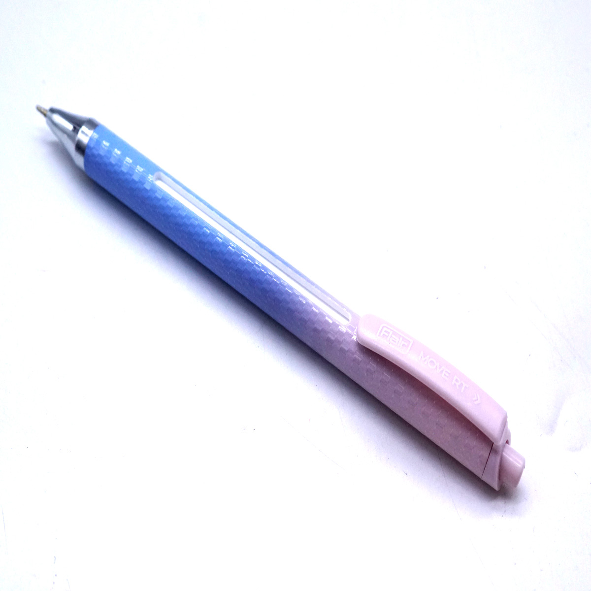 Flair Move RT Light Purple With Blue Color Body With Blue Writing Retractable Ball Pen SKU 28197