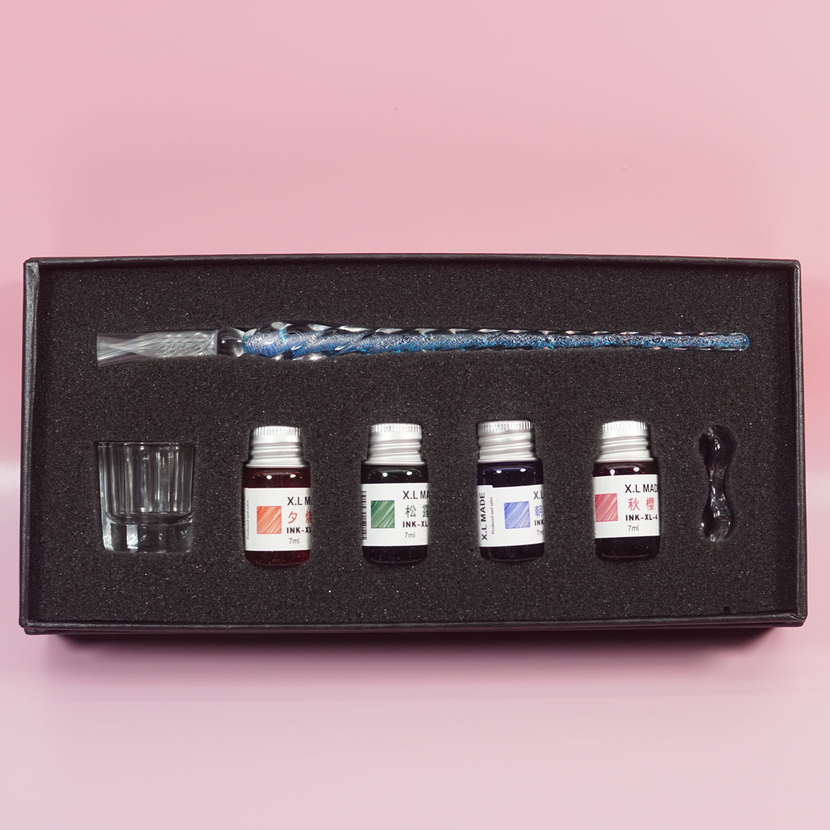 Penhouse.in Glass Dip Pen Blue Color Body Fine Tip SKU 28333