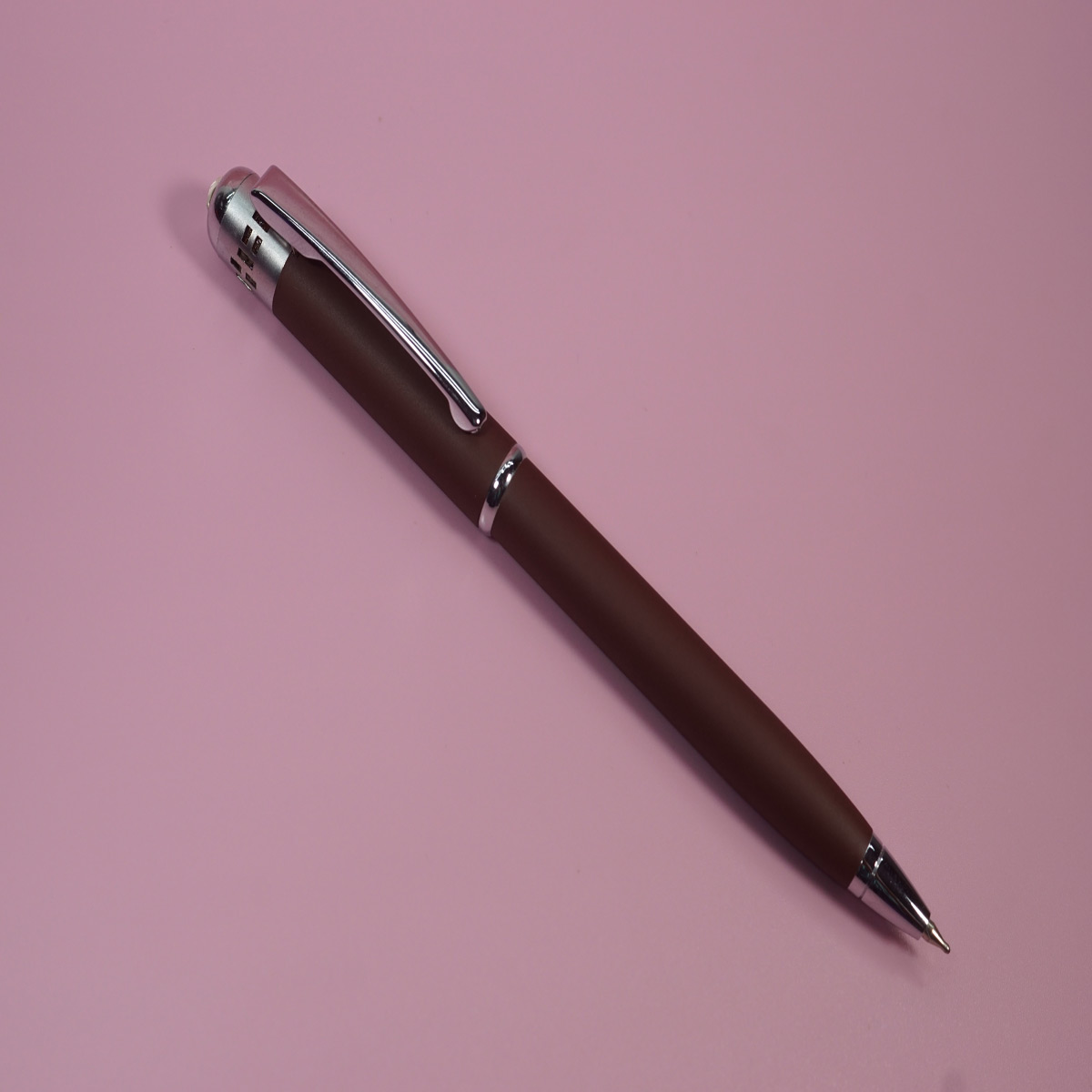 Picasso Parri White Color Body Silver Clip Coffee Smell Twist Type Ball Pen SKU 28417