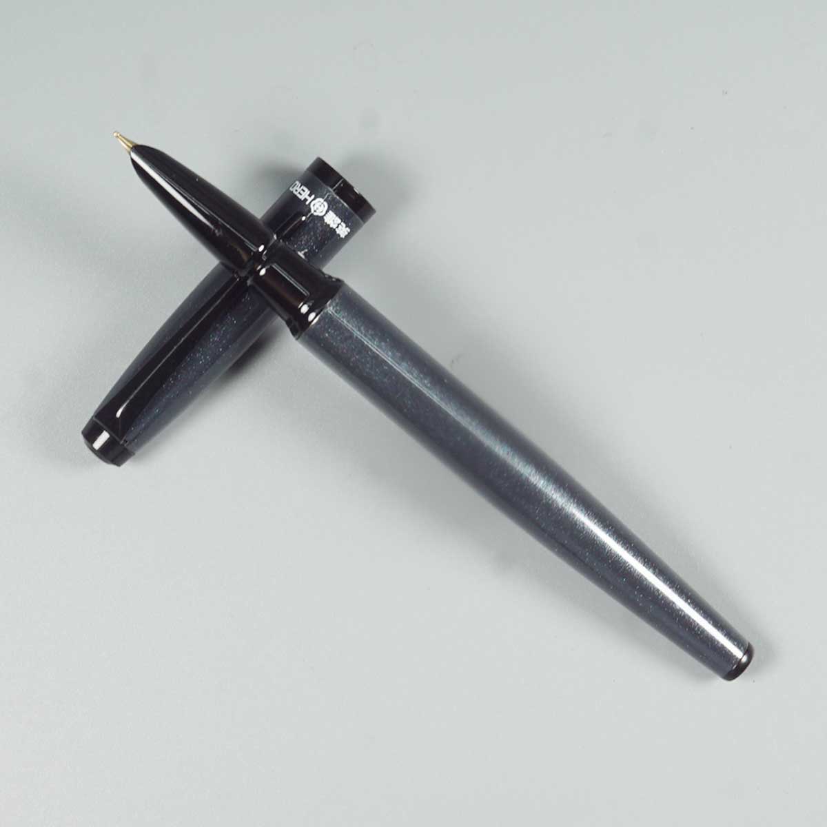 Hero 9299 Grey Color Body and Cap Fine Tipped Converter Type Fountain Pen SKU 28465