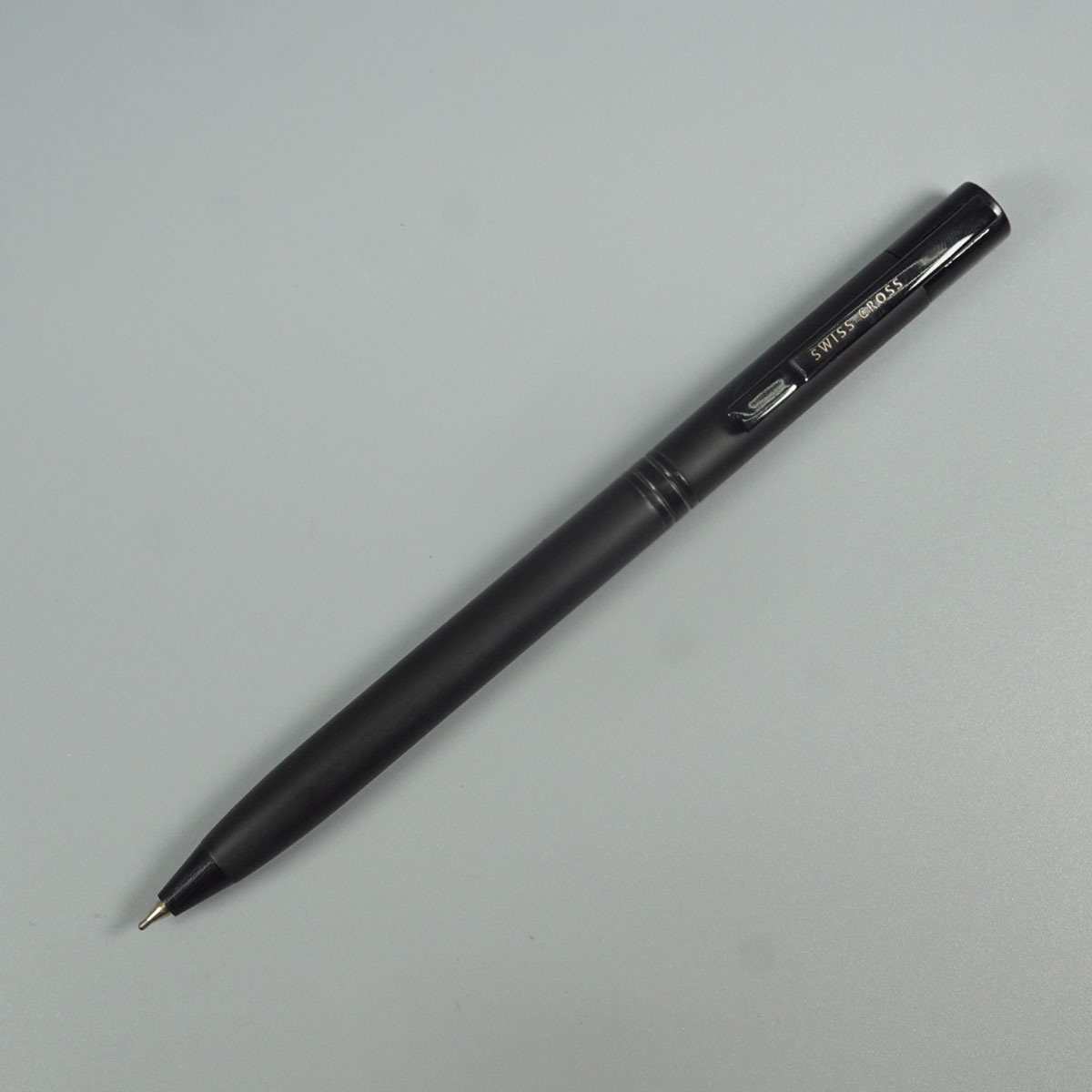Swiss Cross 2082 Black Color Body And Black Color Trim And Clip Twist Type Ball Pen SKU 28563