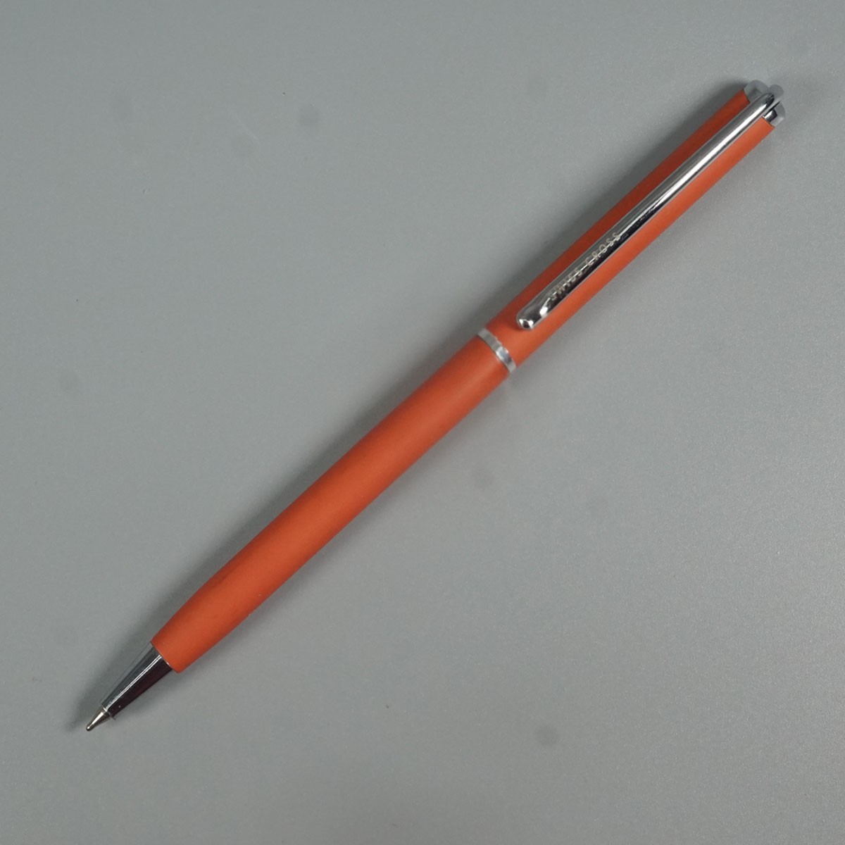 Swiss Cross 722 Matte Dark Brown Color With Silver Color Clip Twist Type Ball Pen SKU 28570