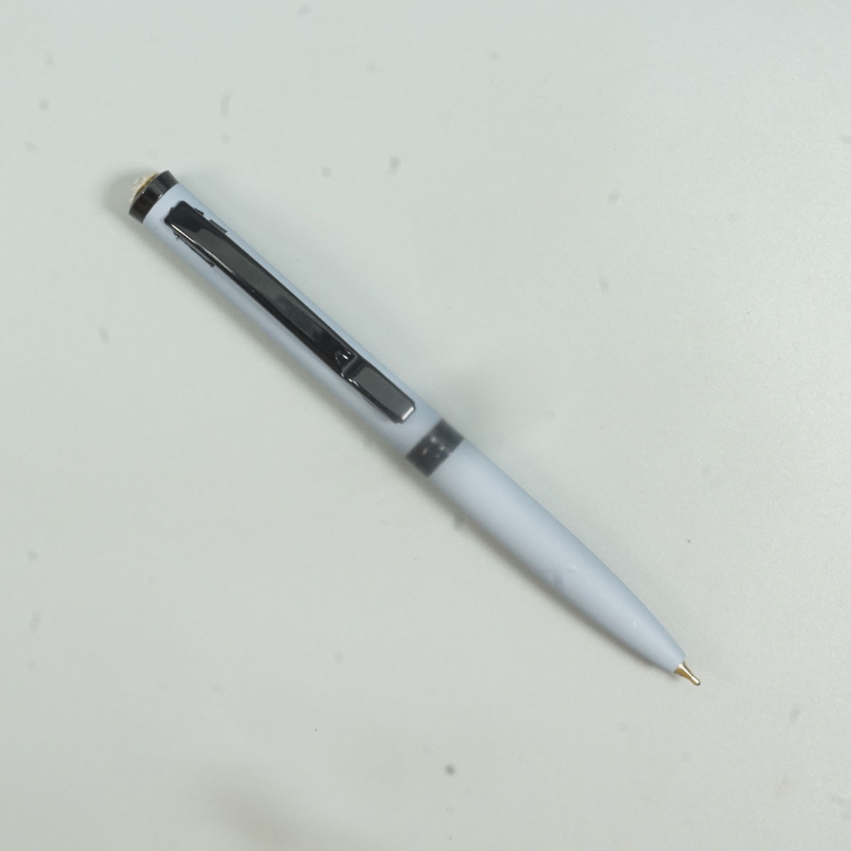 penhouse.in Light Blue Color Body With Black Color Clip Twist Type Ball Pen SKU 28721
