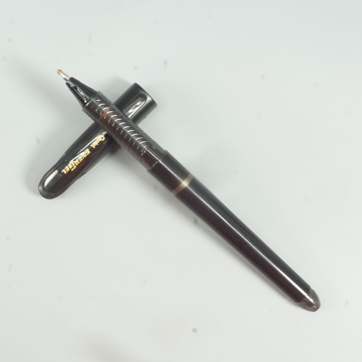 Pentel Energel BL117  Black Color Body With Black Writing 0.7 mm Gel Roller Pen SKU 28748
