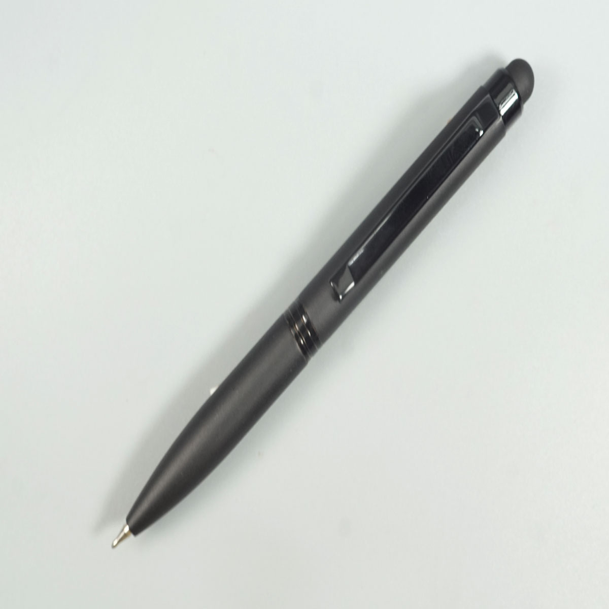 penhouse.in Full Matte Balck Color with Stlyus Type Twist Ball Pen SKU 28766