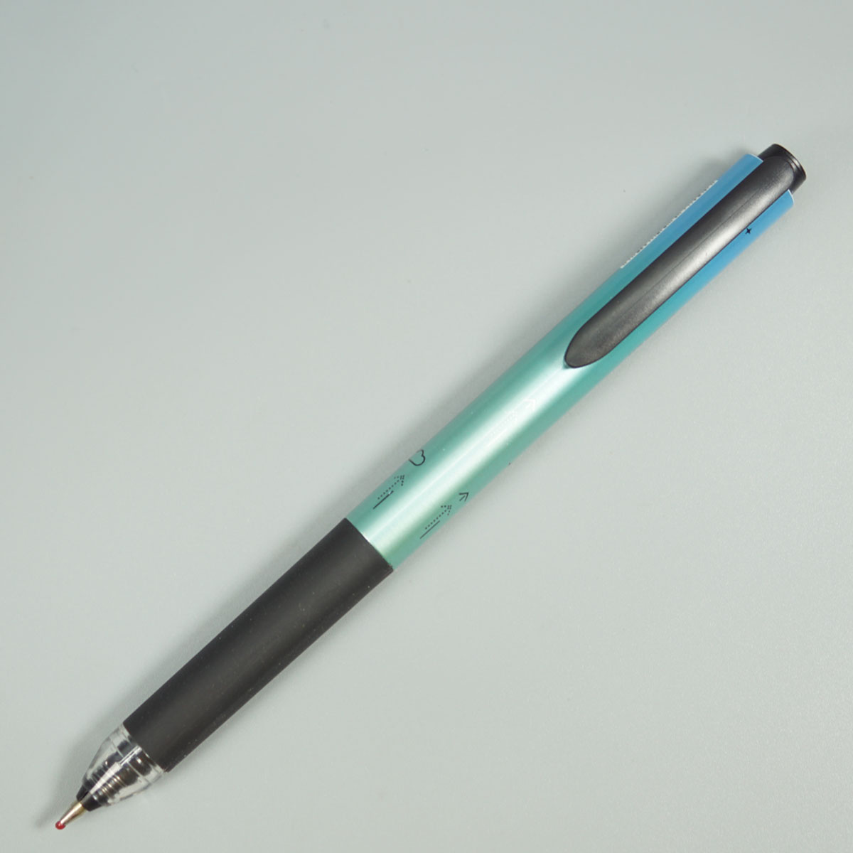 Hauser Gravity Green With Blue Color Body Retractable Type Ball Pen SKU 28780