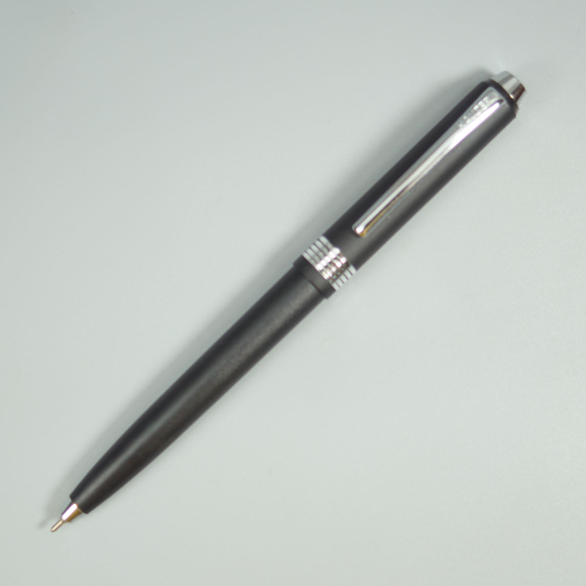 Hauser ICON Black Color Body With Silver Color Clip Retractable Type Ball Pen SKU 28784