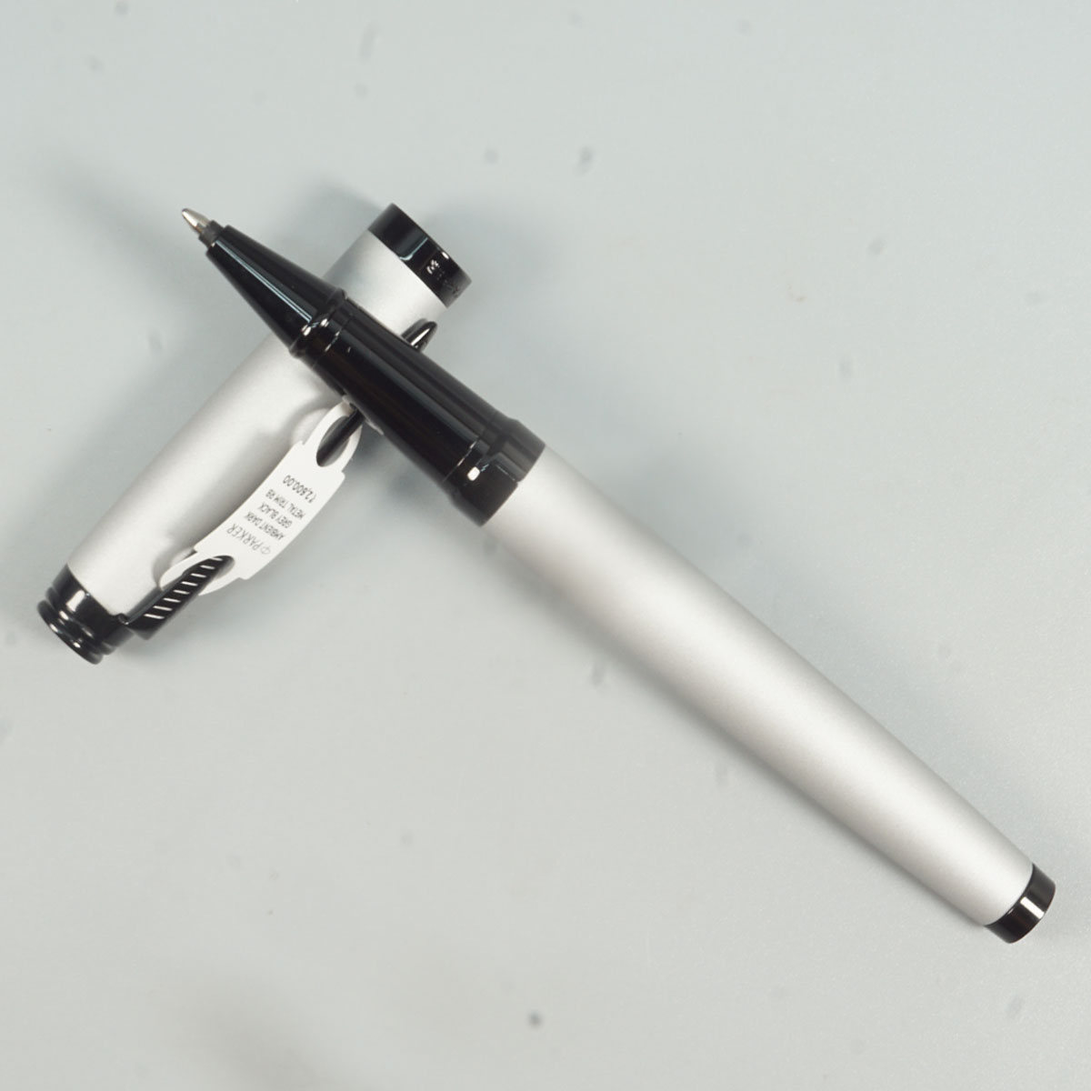 Parker Ambient Dark Grey Color Body With Metal Trim And Clip 0.7mm Medium Tip Roller Ball Pen SKU 28790